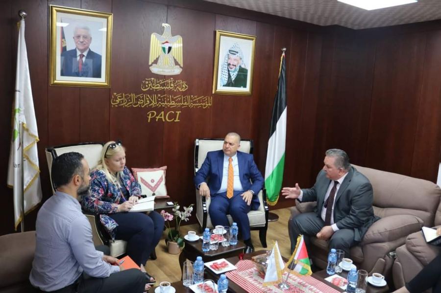  د.عبد المنعم وهدان يستقبل مكتب الممثلة الهولندية في فلسطين